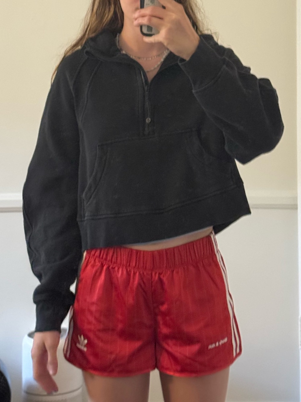 Black Lululemon Half-Zip Scuba Sweatshirt